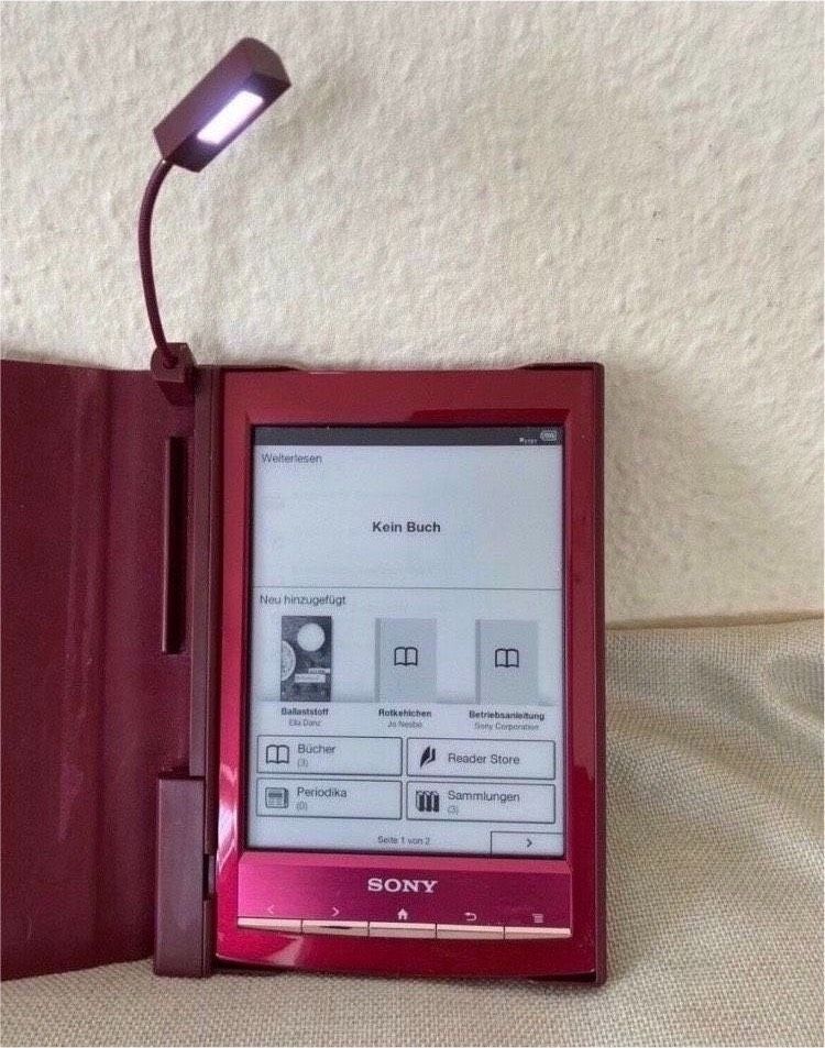 Sony PRS-T1 ebook Reader WLAN fähig, rot funktionstüchtig in Bad Säckingen