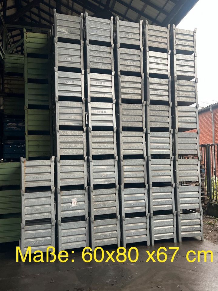 Metallbehälter Material und Transport Kisten Stapelboxen in Stadtlohn