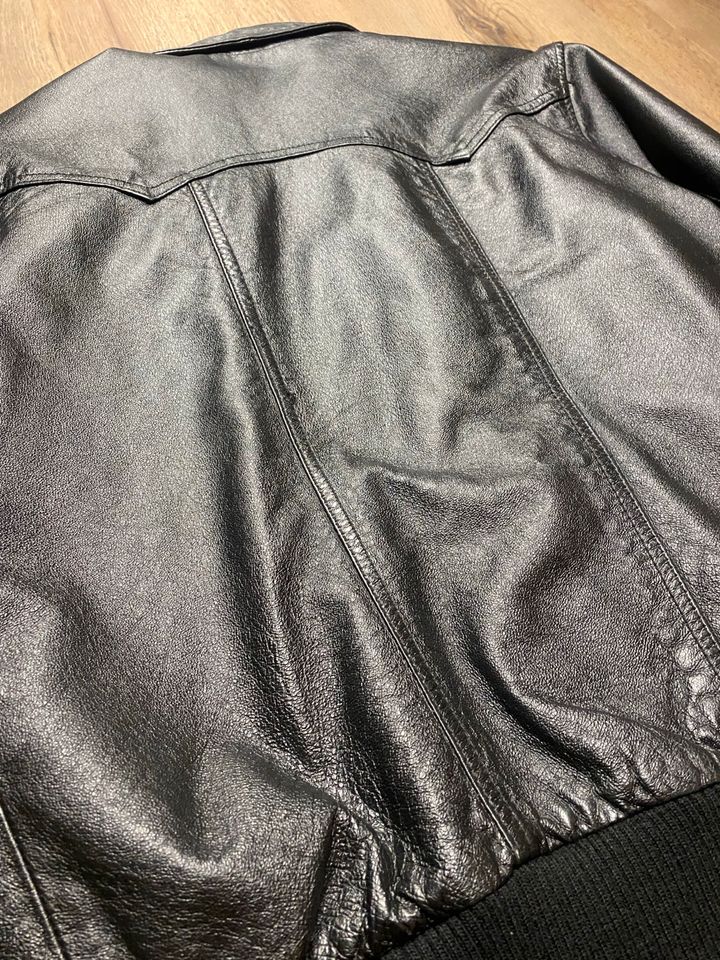 Lederjacke Leder Jacke Schwarz S H&M Herren in Düsseldorf