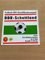 Fußball Progammheft DDR-Schottland Sachsen-Anhalt - Halle Vorschau