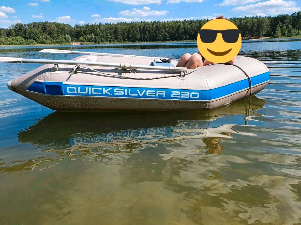 Schlauchboot Quicksilver 230 mit Slipwagen a.W. mit Motor in Oranienburg