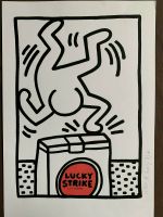 KEITH HARING - Offset-Lithographie HANDSIGNIERT RAR LUCKY STRIKE Nordrhein-Westfalen - Essen-Margarethenhöhe Vorschau