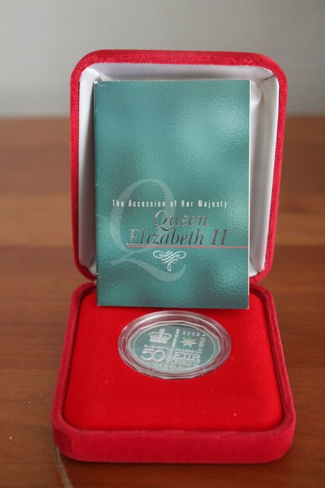 Münze Australien 50 Cent 2002 50 Jahre Elizabeth Accession Silber in Wülfrath