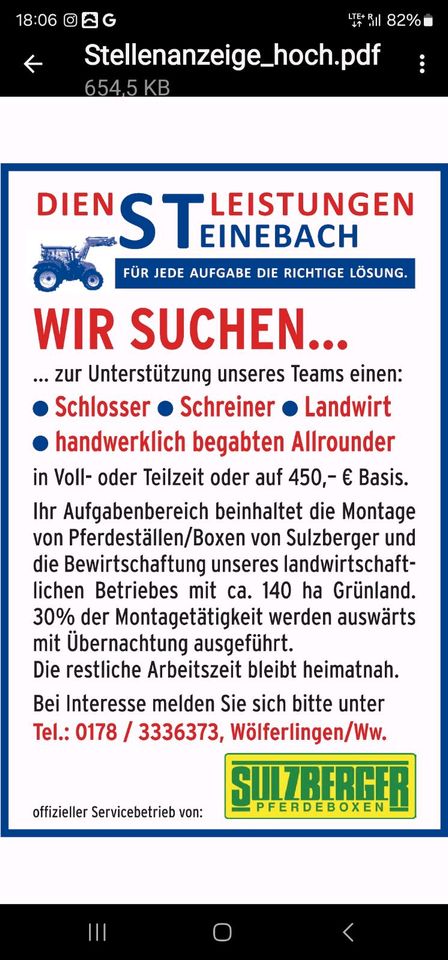 Monteur/Schlosser/Schreiner/Quereinsteiger M/W/D gesucht in Wölferlingen