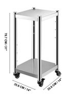 Edelstahl Regal 40 x 40 cm mit Rollen neu Baden-Württemberg - Frickenhausen Vorschau