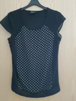 Shirt Damen Größere 36 schwarz gepunktet Sachsen - Riesa Vorschau