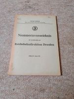 1969 Deutsche Reichsbahn Nummernverzeichnis RBD Dresden DDR Sachsen - Frankenberg (Sa.) Vorschau