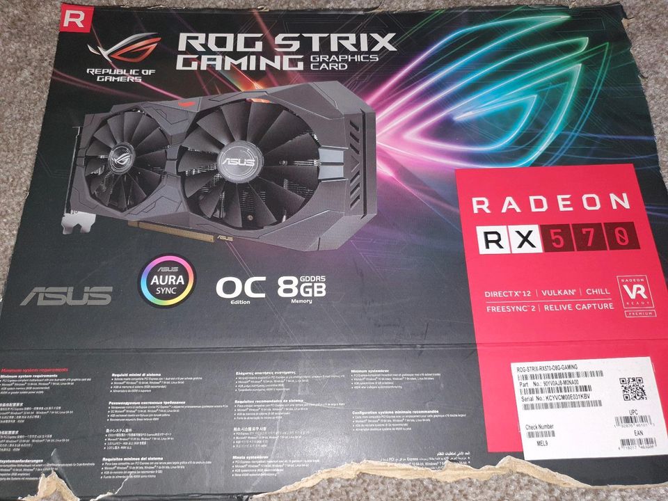 Asus Radeon RX570 Grafikkarte 8GB in Brunsbuettel