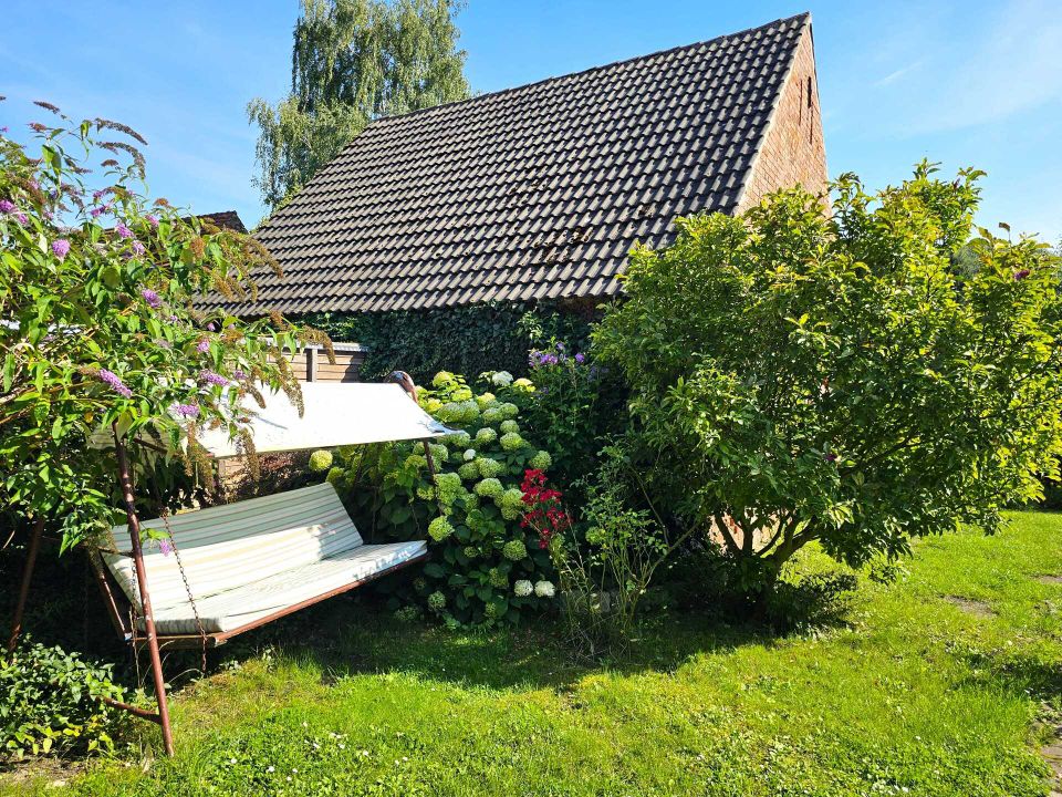 Modernisierte Doppelhaushälfte in Seenähe, tollem Garten, Sauna und Ausbaureserve in Löhme in Werneuchen