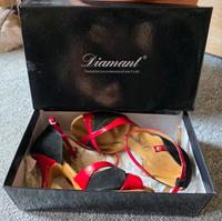 Diamant Tango Tanzschuhe echtes Leder rot/schwarz Gr. 4,5 / 38 Sachsen-Anhalt - Kelbra (Kyffhäuser) Kelbra Vorschau