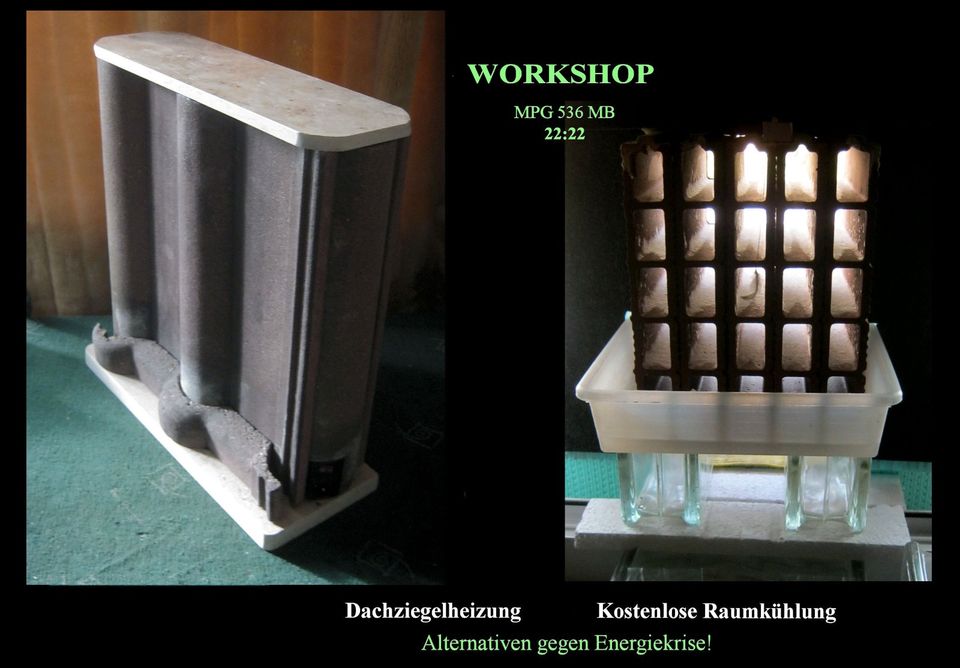 Stromheizung: Infrarotheizung nur 280 W. WORKSHOP. Bauanleitung in Kaltennordheim