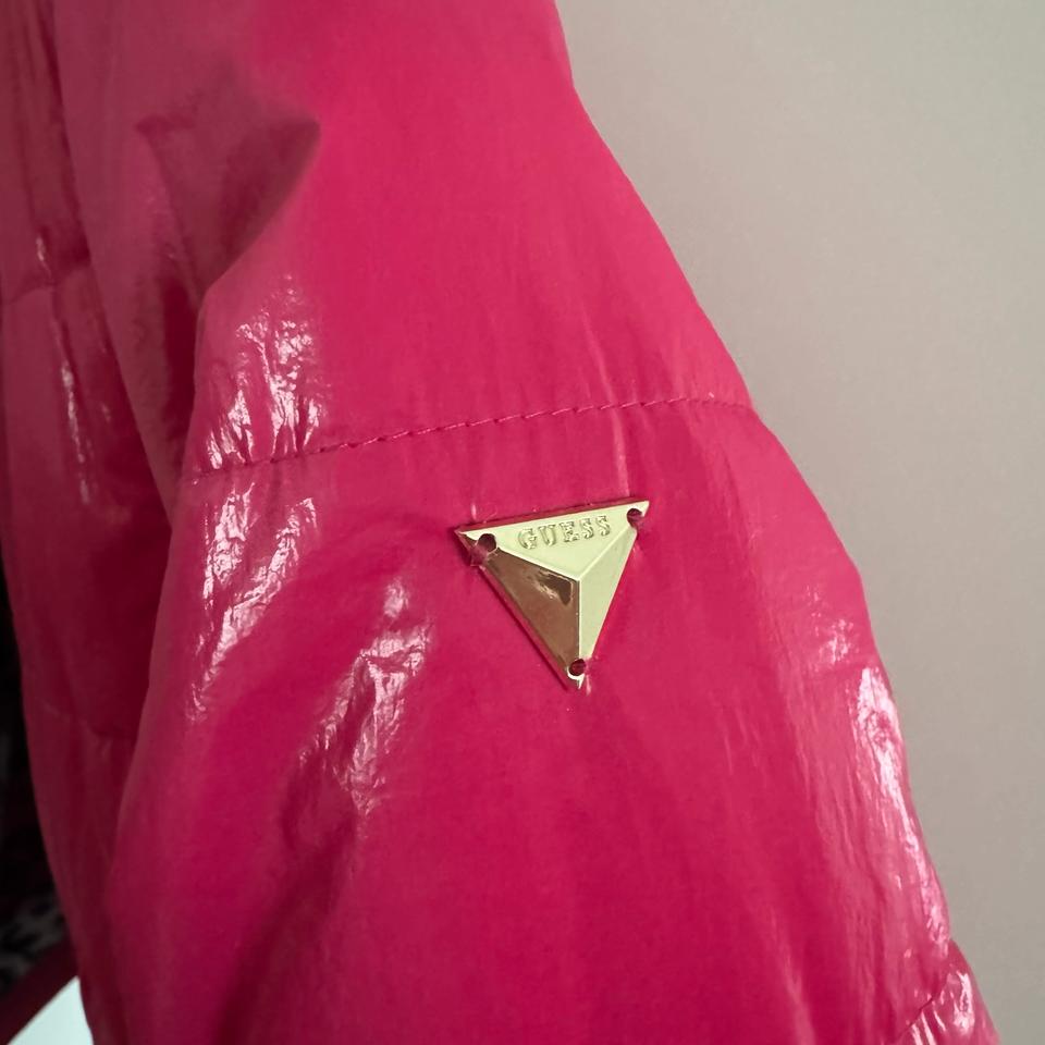 Guess Plüschjacke Bomberjacke pink Leopard Mädchen Gr 128 in Schwaikheim