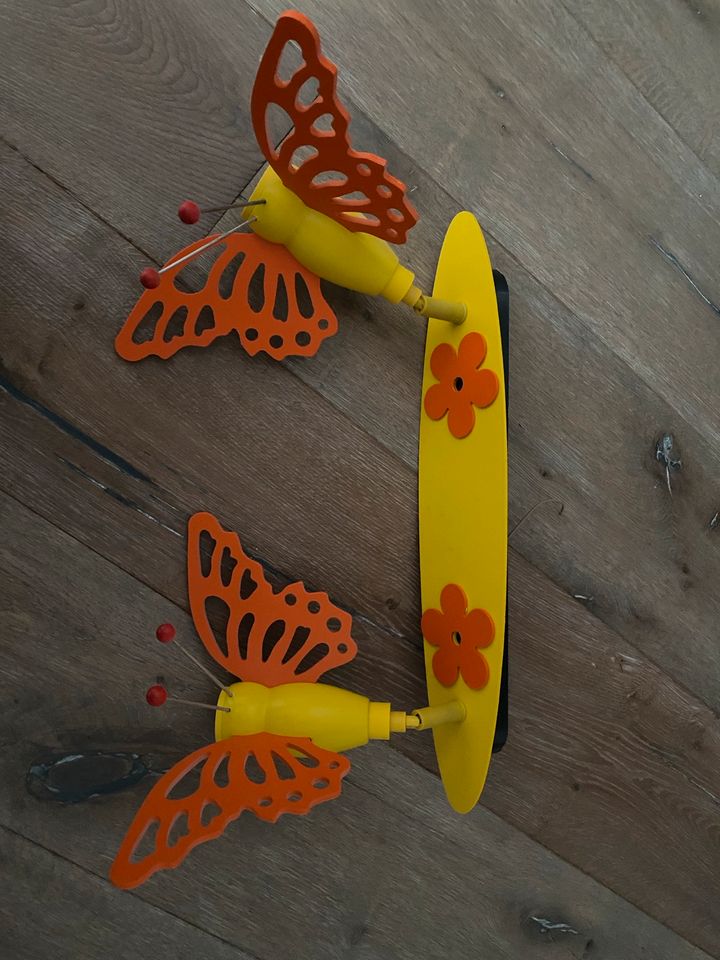 Lampe Schmetterlinge orange gelb Mädchen 2 Strahler orange gelb in Werdau