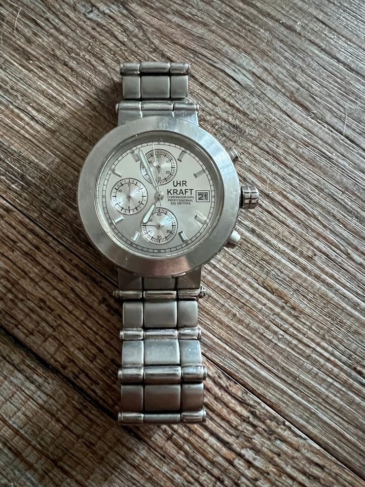 Kraft Armbanduhr Chronograph guter Zustand in Uetersen