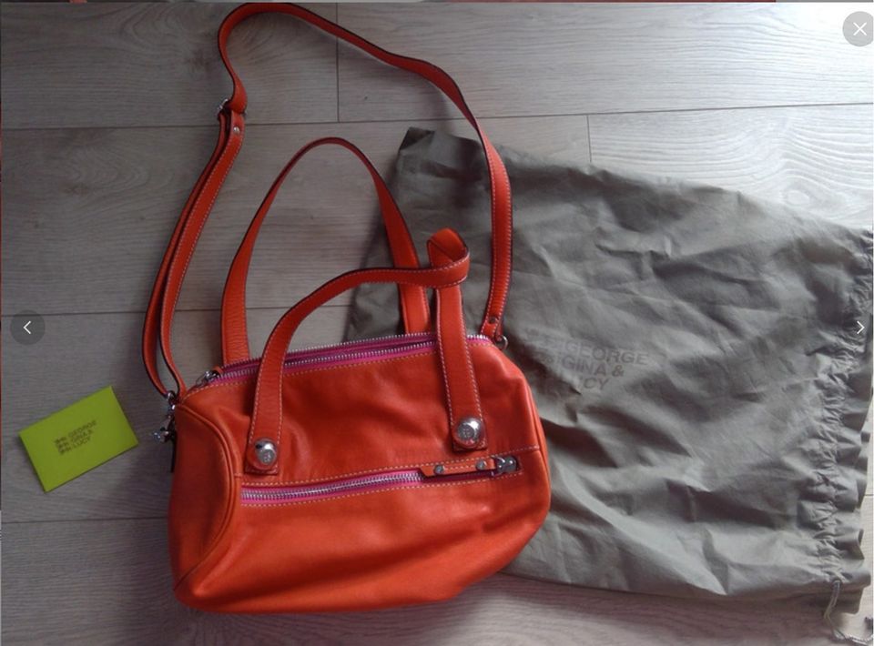 Orange Lederhandtasche von George Gina & Lucy in Bad Vilbel