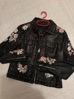 Leder Imitat Jacke mit Nieten -neuwertig- Gr. 40 Bayern - Wörth a. Main Vorschau