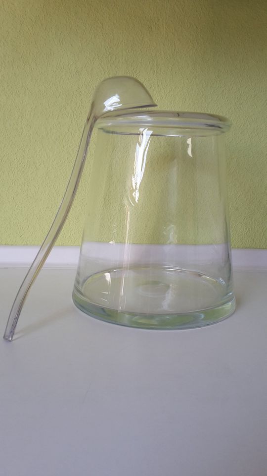 Bowletopf aus Glas mit Schöpflöffel/Kelle oder als Dekogefäß in Zweibrücken