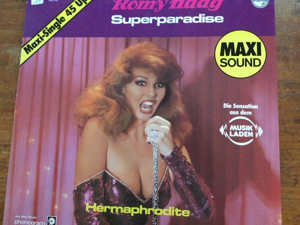 Maxi-Single:  Romy Haag. . Superparadise in Aachen