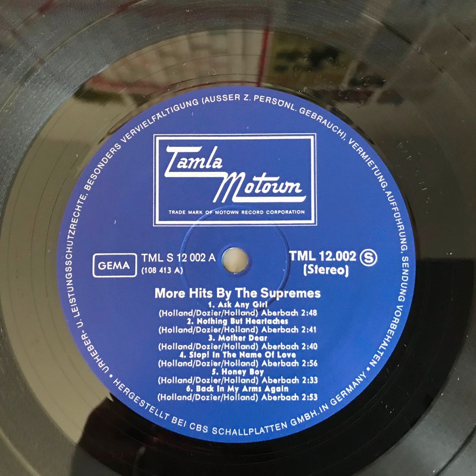 Vinyl LP Schallplatte - More hits by the Supremes in München