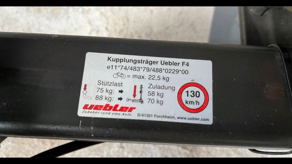 Fahrradträger Übler F4 für 4 Bikes Kaufen mieten in Albstadt