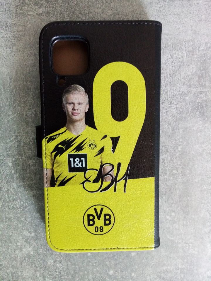 Handyhülle Huawei P40 lite, Klapphülle, Erling Haaland, BVB in Freden