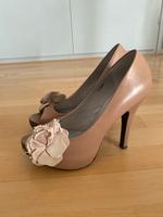 Esprit Pumps High Heels Nude Rose Blume Peeptoe 40 Hochzeit Hessen - Neuhof Vorschau
