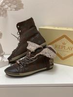 REPLAY Sneaker Boxschuhe Silver Camouflage / braun m. Sternen ⭐️ Nordrhein-Westfalen - Euskirchen Vorschau