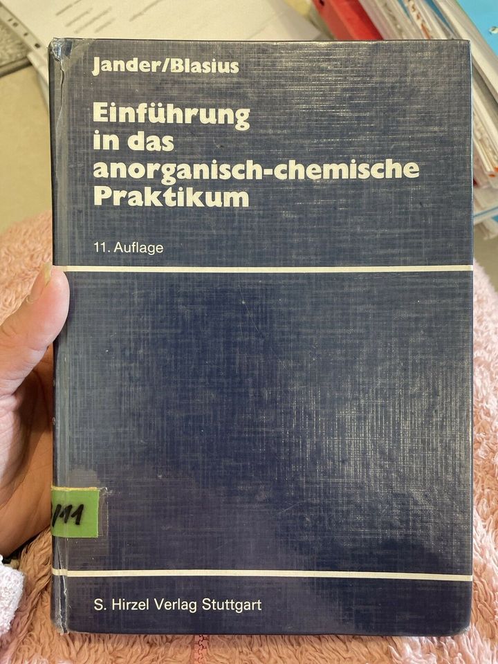 Einführung in das anorganisch-chemische Praktikum JANDER/BLAS in Papenburg