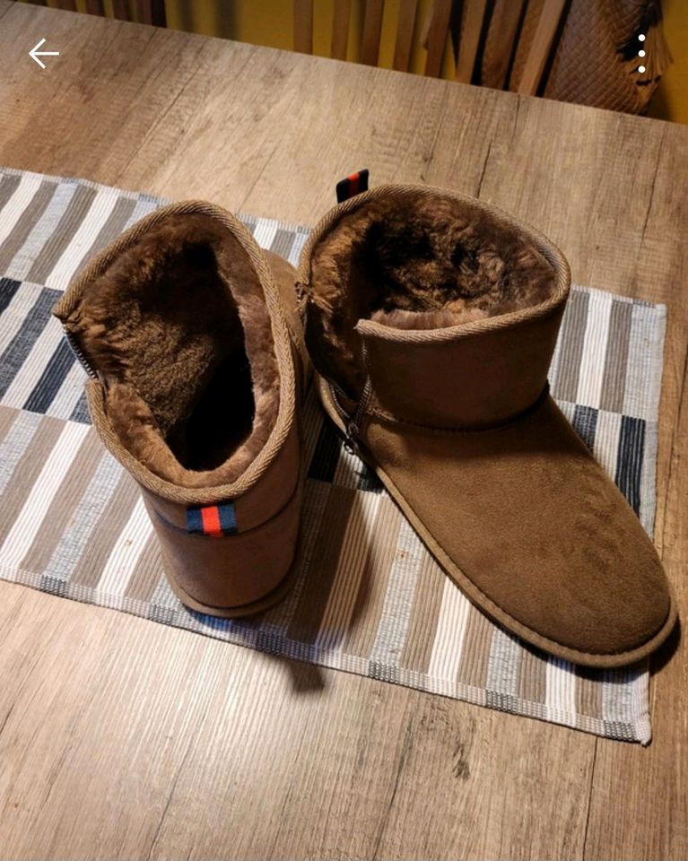 Winterboots von Insel Hauptstadt hellbraun fast neu Gt.41 in Dinslaken