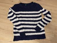 Pullover • Benetton • Größer S • blau weiß Hessen - Oestrich-Winkel Vorschau