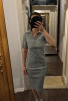 Graues Polo-Kleid aus Baumwolle von Pieces Berlin - Mitte Vorschau