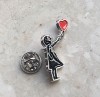 Banksy PIN Mädchen mit Luftballon Rostock - Stadtmitte Vorschau