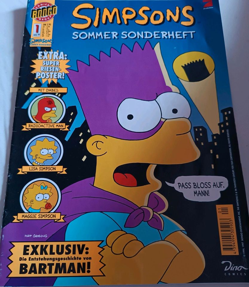 Simpsons Sommer Sonderheft von August 1999 in Wilhelmsfeld