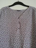 Bluse, Gr. XL (48/50), yessica, weiß,  weinrot/rosa gemustert, NE Nordrhein-Westfalen - Ense Vorschau