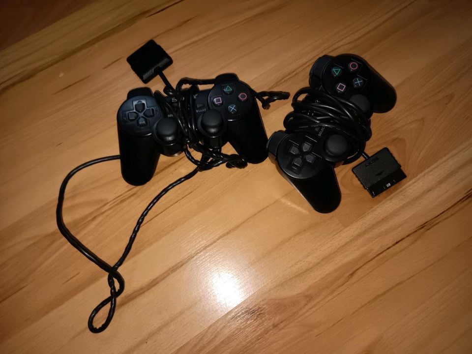 PlayStation2, 2 Controller + 6 Spiele in Barneberg