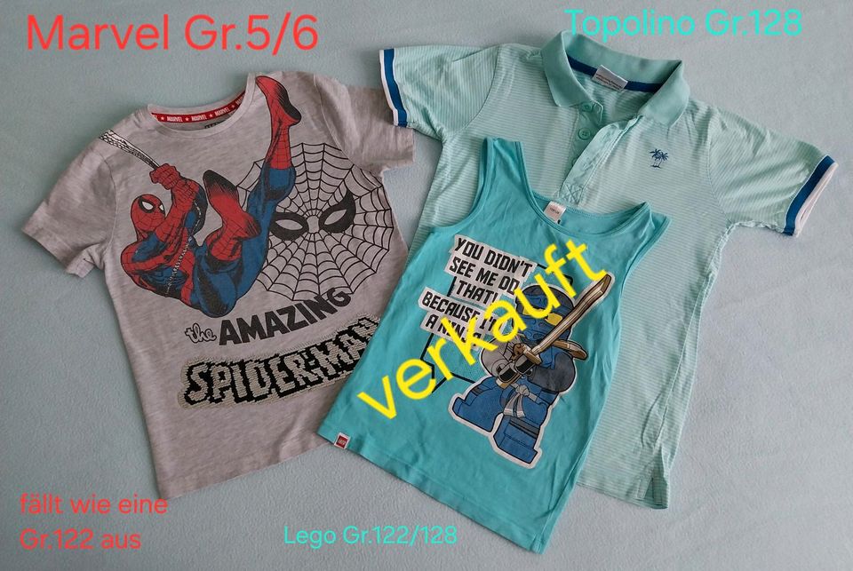 T-Shirts Gr.122 Gr.128 Shirt Poloshirt Tanktop in Kühlungsborn