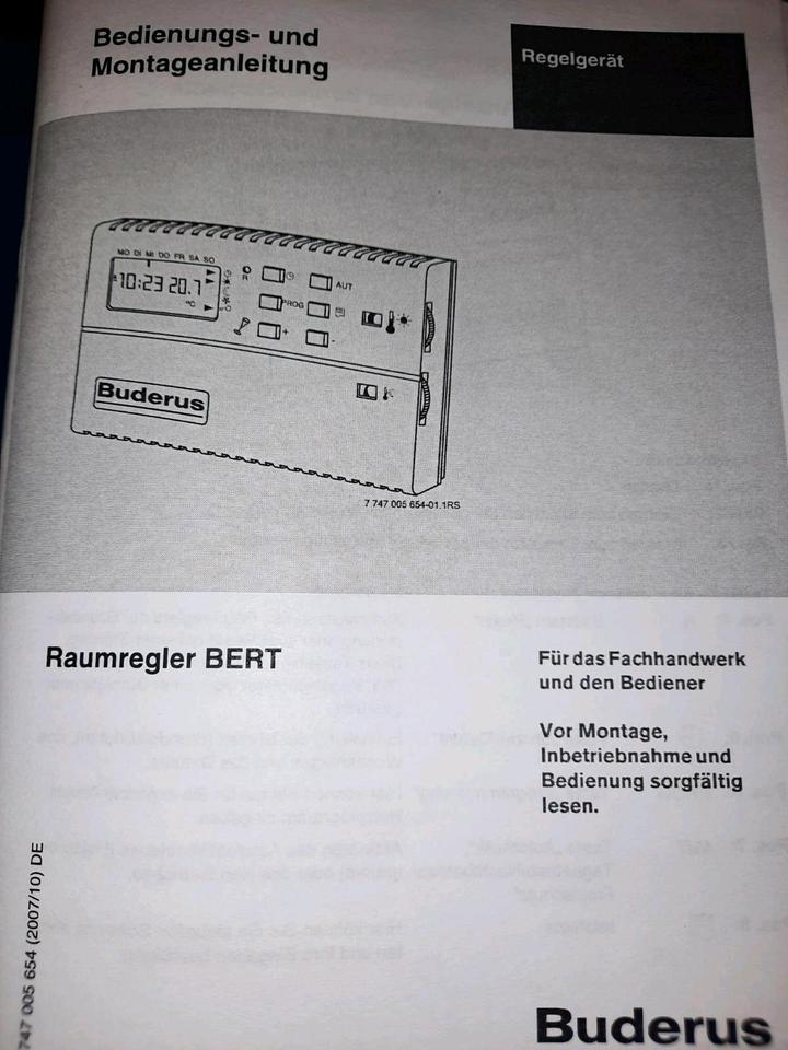 Buderus Raumtemperaturregler digital in Käshofen