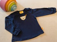 Steiff Langarmshirt Gr. 74 Mädchen dunkelblau Schleifen Raffung Baden-Württemberg - Affalterbach   Vorschau