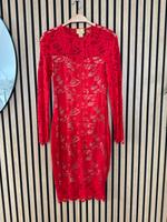 Rotes H&M Midi Spitzenkleid 36 / S Nordrhein-Westfalen - Kierspe Vorschau