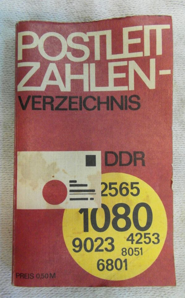 Postleitzahlenverzeichnis Deutschen Demokratischen Republik DDR in Bobritzsch-Hilbersdorf