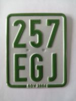 Moped Mofa Roller Nummernschild Kennzeichen 257 EGJ 2004 Sammler Bayern - Peiting Vorschau