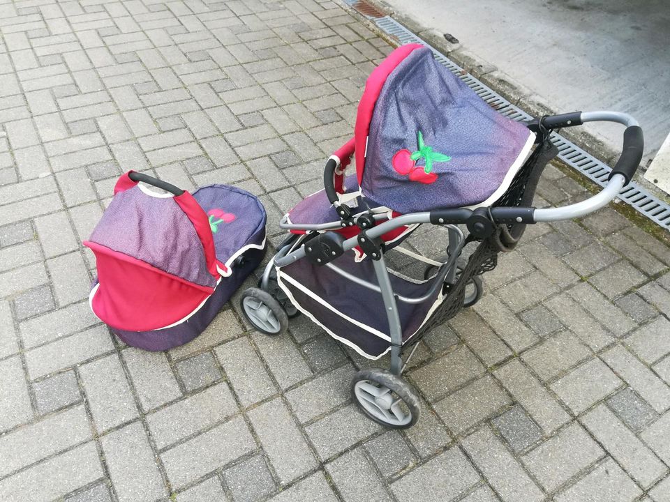 Puppen Kinderwagen/ Buggy Set in Lauter