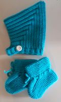 Baby Strickset Mütze und Schuhe handmade Bayern - Niederviehbach Vorschau