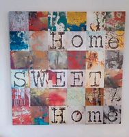 Leinwandbild  bunt "Home sweet Home" 100 x 100 cm Nordrhein-Westfalen - Greven Vorschau