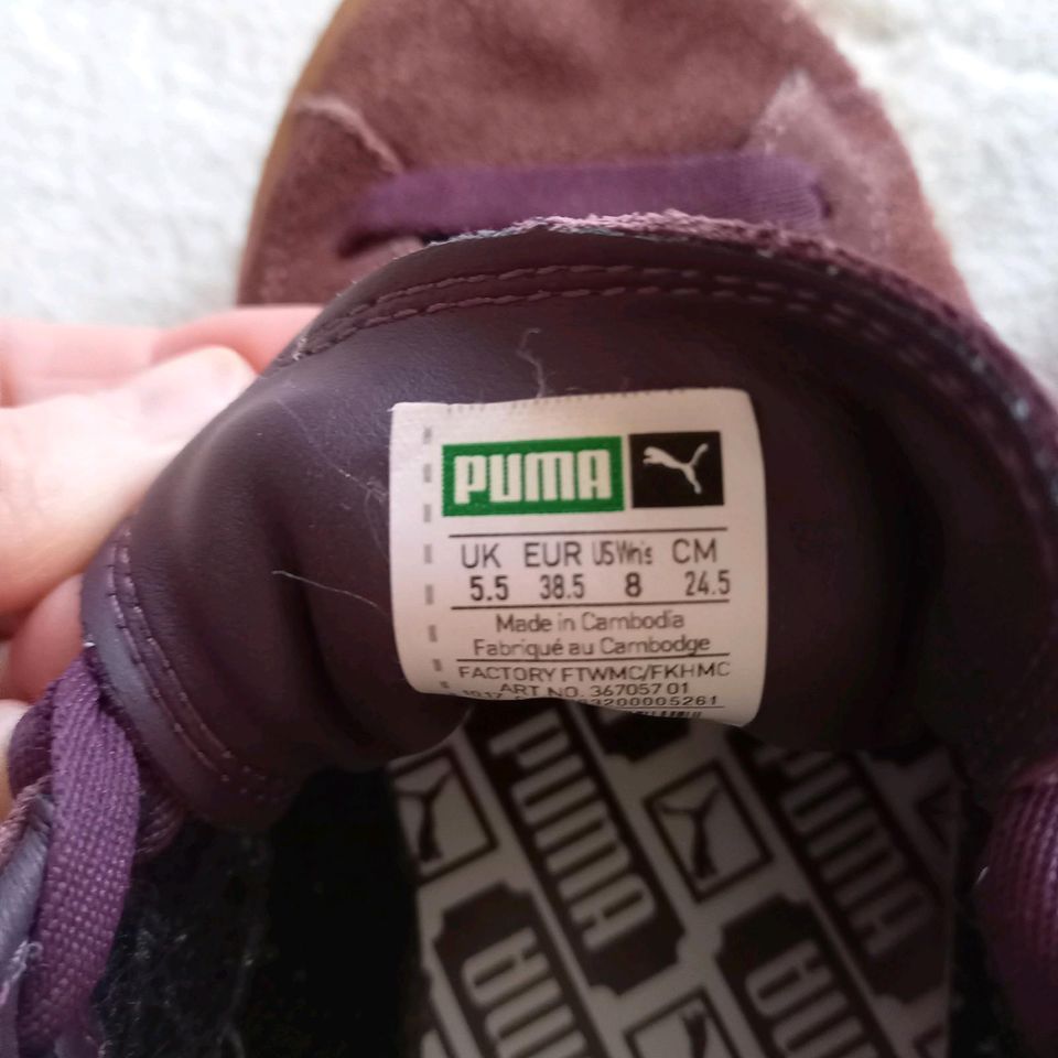 Sneaker Puma W Suede Platform Trace Block Gr. 38,5 ( 5,5) in Hamburg