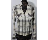 BiBA Damen Boho Bluse Gr. XS/ 34 in beige grau gestreift Must Wandsbek - Hamburg Farmsen-Berne Vorschau