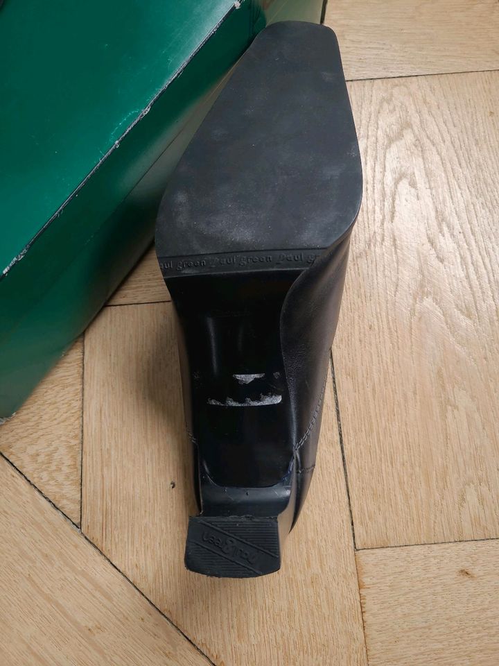 WIE NEU! Paul Green Schuhe Pumps Absatz schwarz Leder 7 40 in Mainz