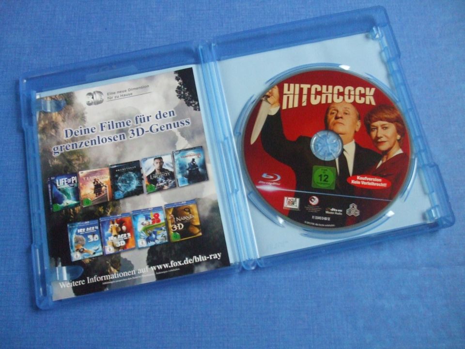 Hitchcock - blu-ray - Neuwertig ! Mit Anthony Hopkins in Herbolzheim