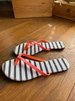 Hunkemöller Flip Flops streifen neon orange Sandalen Schlappen Bayern - Fürth Vorschau