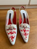Escada Slingback Pumps weiß 37 wie neu München - Schwabing-West Vorschau